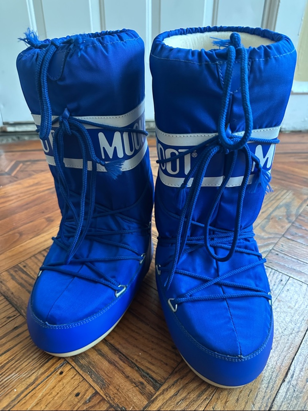 Moon Boot Kids Blue Insulated Snow Boots